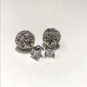 Crystal stud earrings